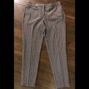 WHBM • white & black slacks • 4r